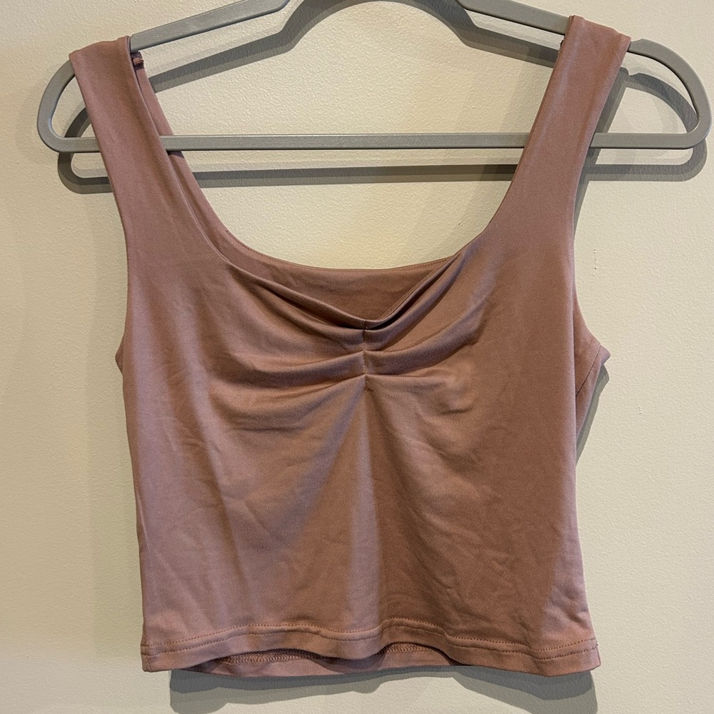 Pleated Sweetheart Neckline Tank Top